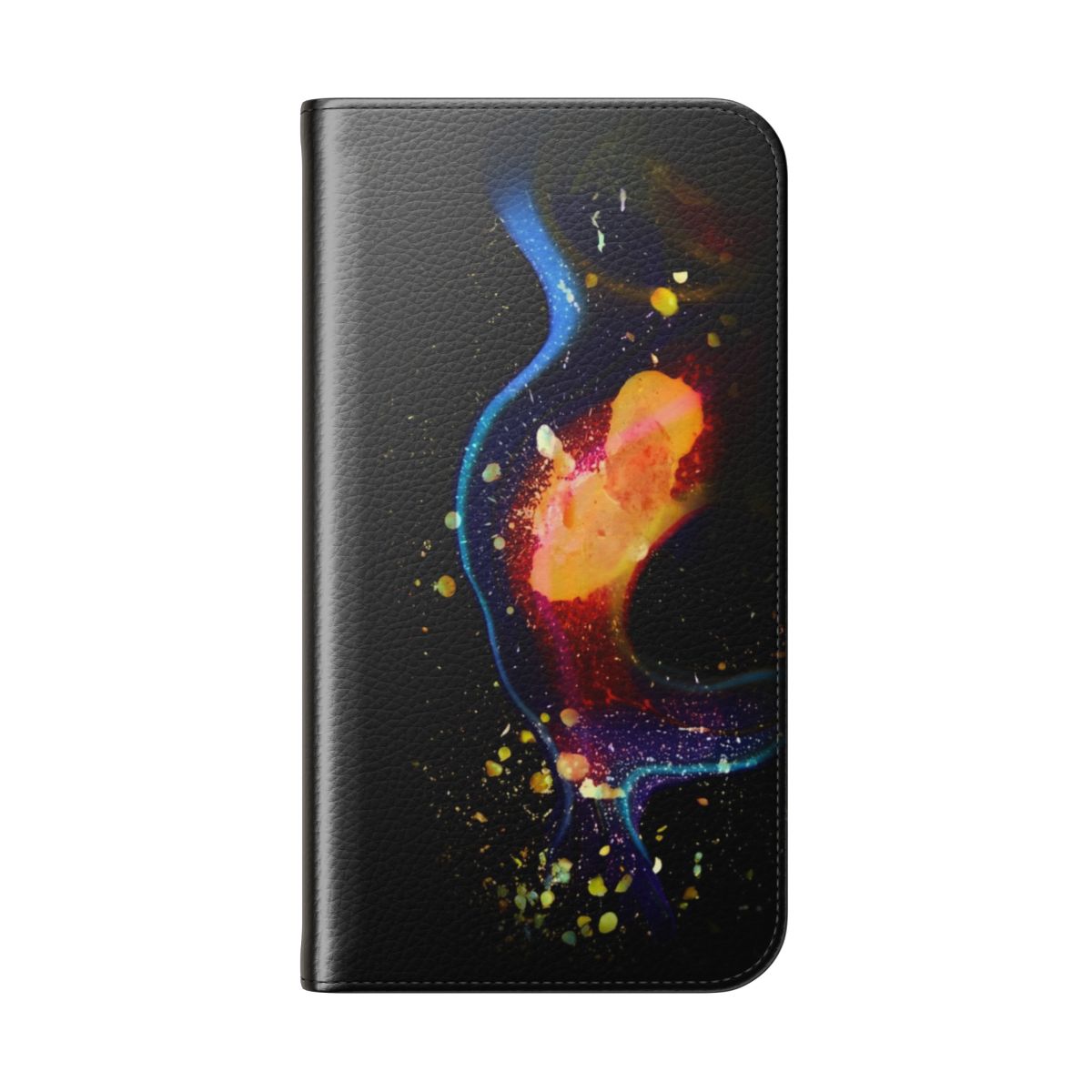 Flip cover phone case featuring the iconic album art for Radiohead's "In Rainbows" - Folded Back