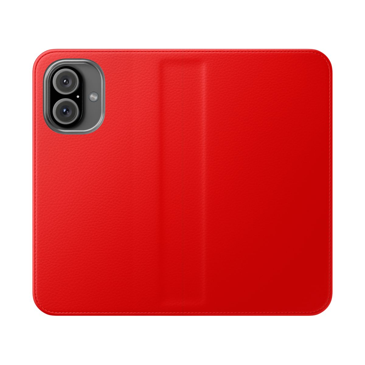 Solid red scarlet flip cover phone case for iPhone 13