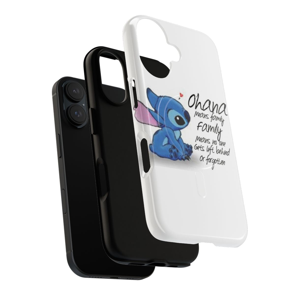 Ohana Magnetic Protective Phone Case with Cute Disney Cartoon Designs - Layers