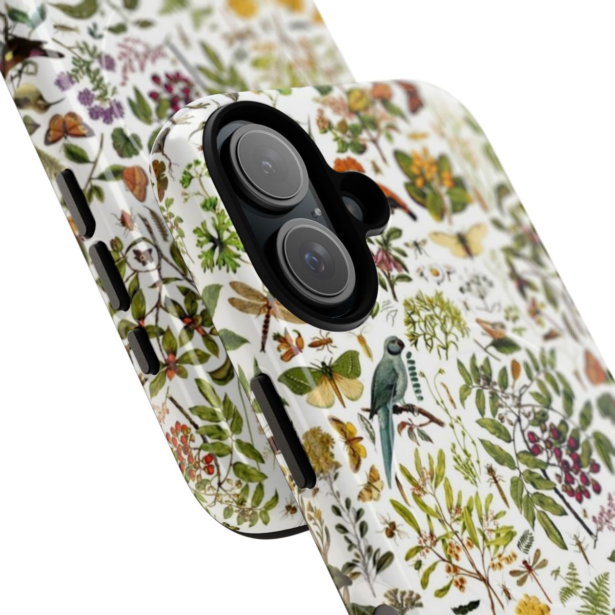 Detailed biology-inspired nature pattern on a magnetic phone case - Detail