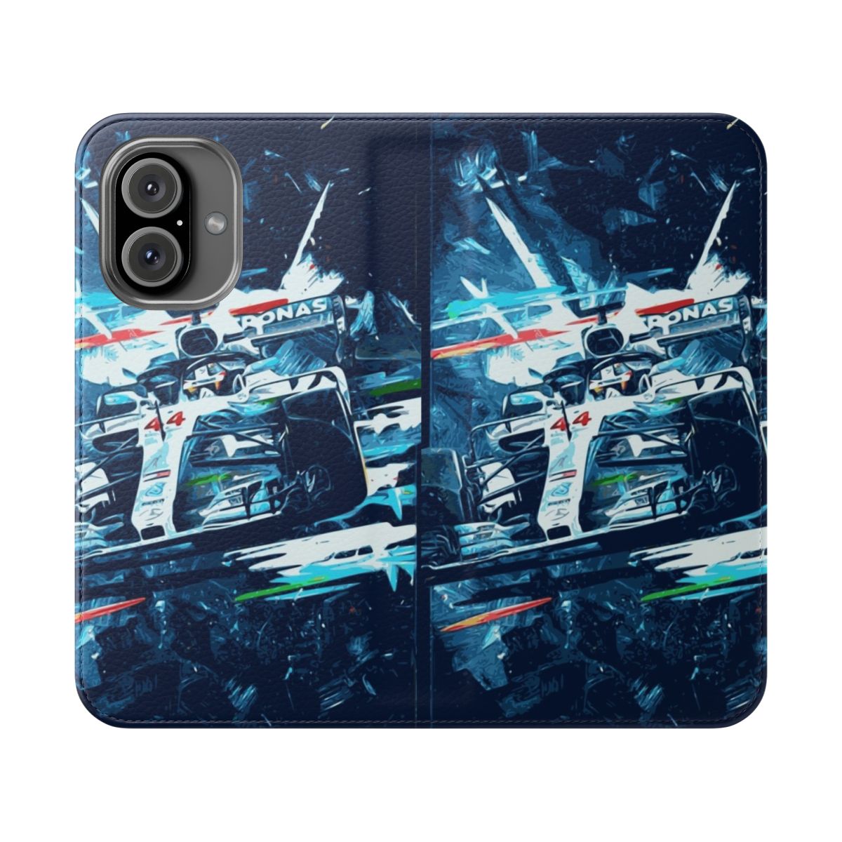 Formula 1 inspired phone case with racing car design