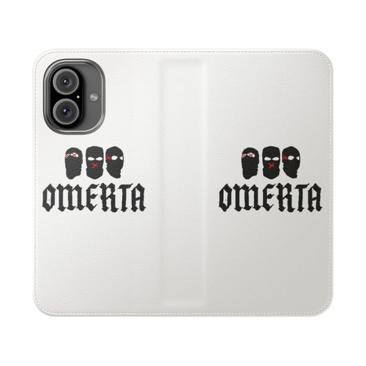 Omerta Maes inspired flip cover phone case for music fans