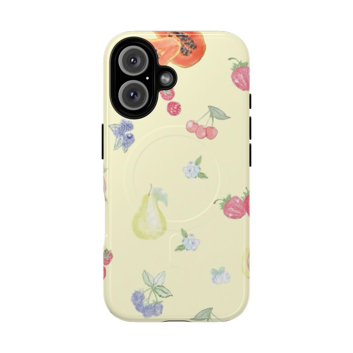 Colorful and vibrant summer fruits-themed magnetic phone case