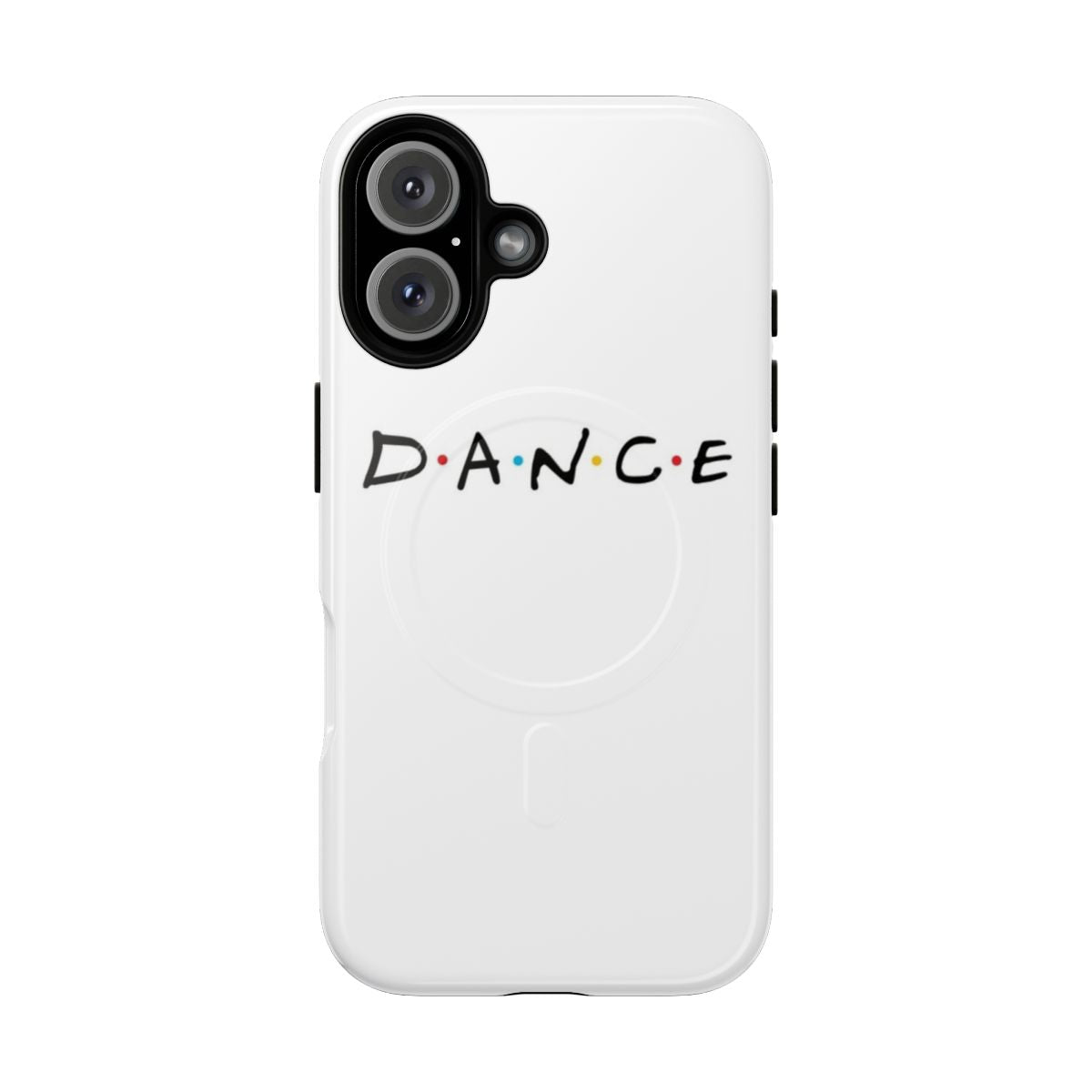 Dance-themed tough phone case with custom name text