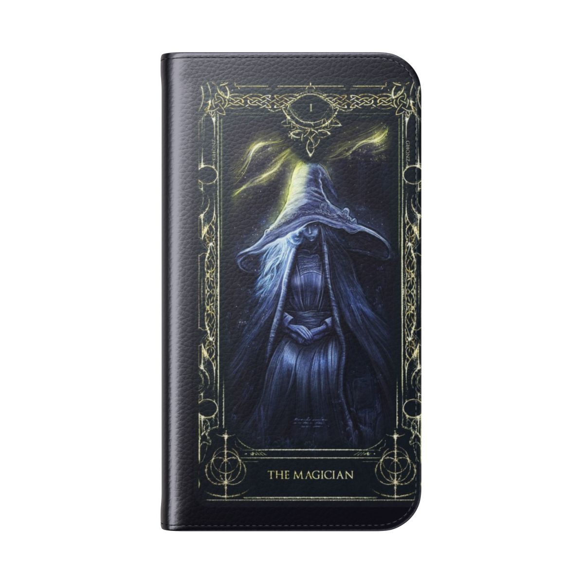 Elden Ring-inspired "Ranni" phone case with flip cover design - Folded Back