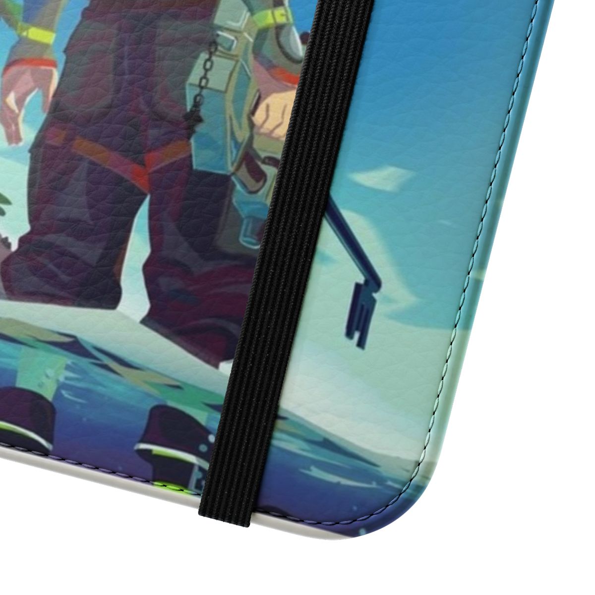 Sora from Kingdom Hearts 3 on a phone case - Close Up