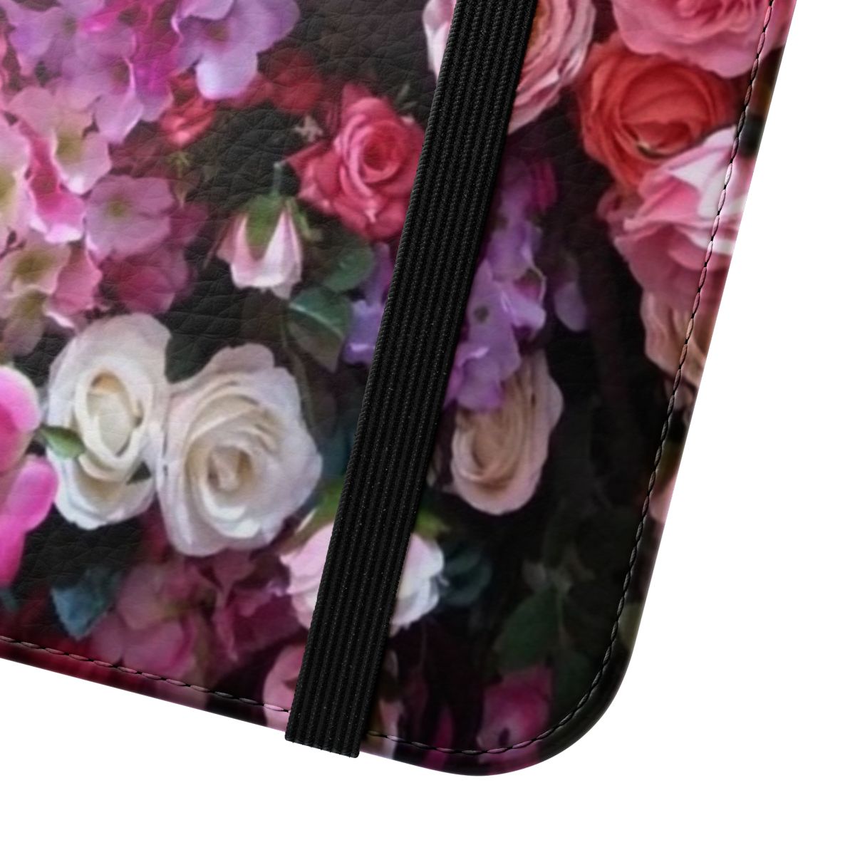 Floral phone case with seamless flower pattern design for iPhone 12 Pro Max - Close Up