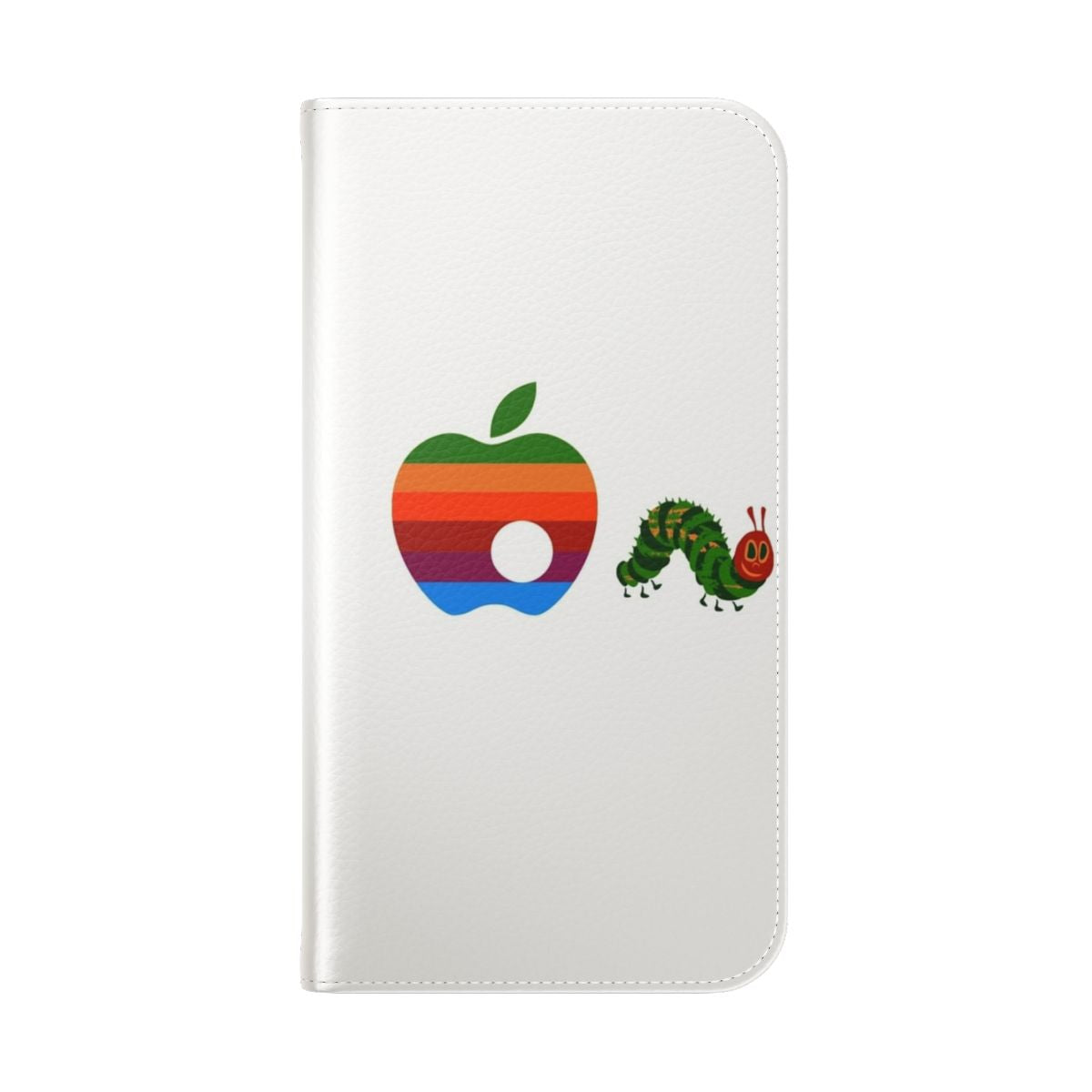 Vintage-inspired phone case featuring the iconic Hungry Caterpillar design - Folded Back