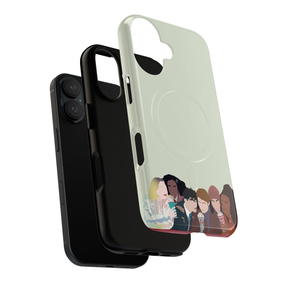 Heartstopper inspired minimalist magnetic tough phone case - Layers