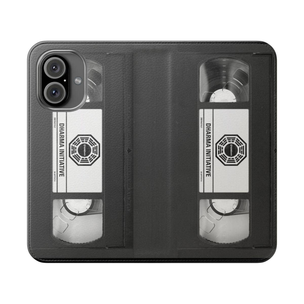 Retro Dharma Initiative VHS Flip Phone Case inspired by the TV show Lost