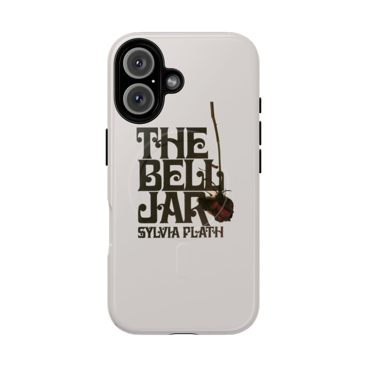 Tough phone case featuring a quote and image from Sylvia Plath's 'The Bell Jar'