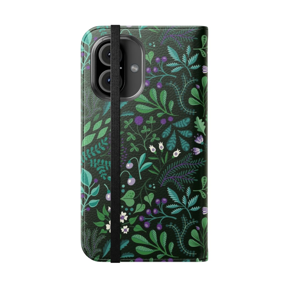 Botanical Floral Pattern Phone Case - Folded Front