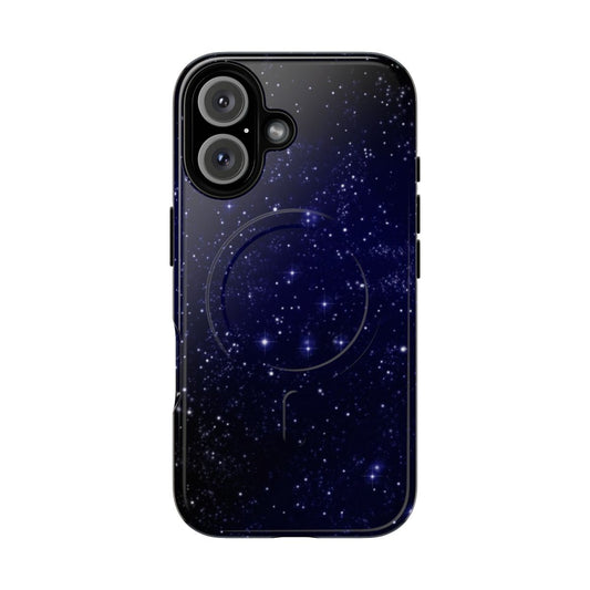 Modern design phone case featuring a night sky and milky way galaxy pattern