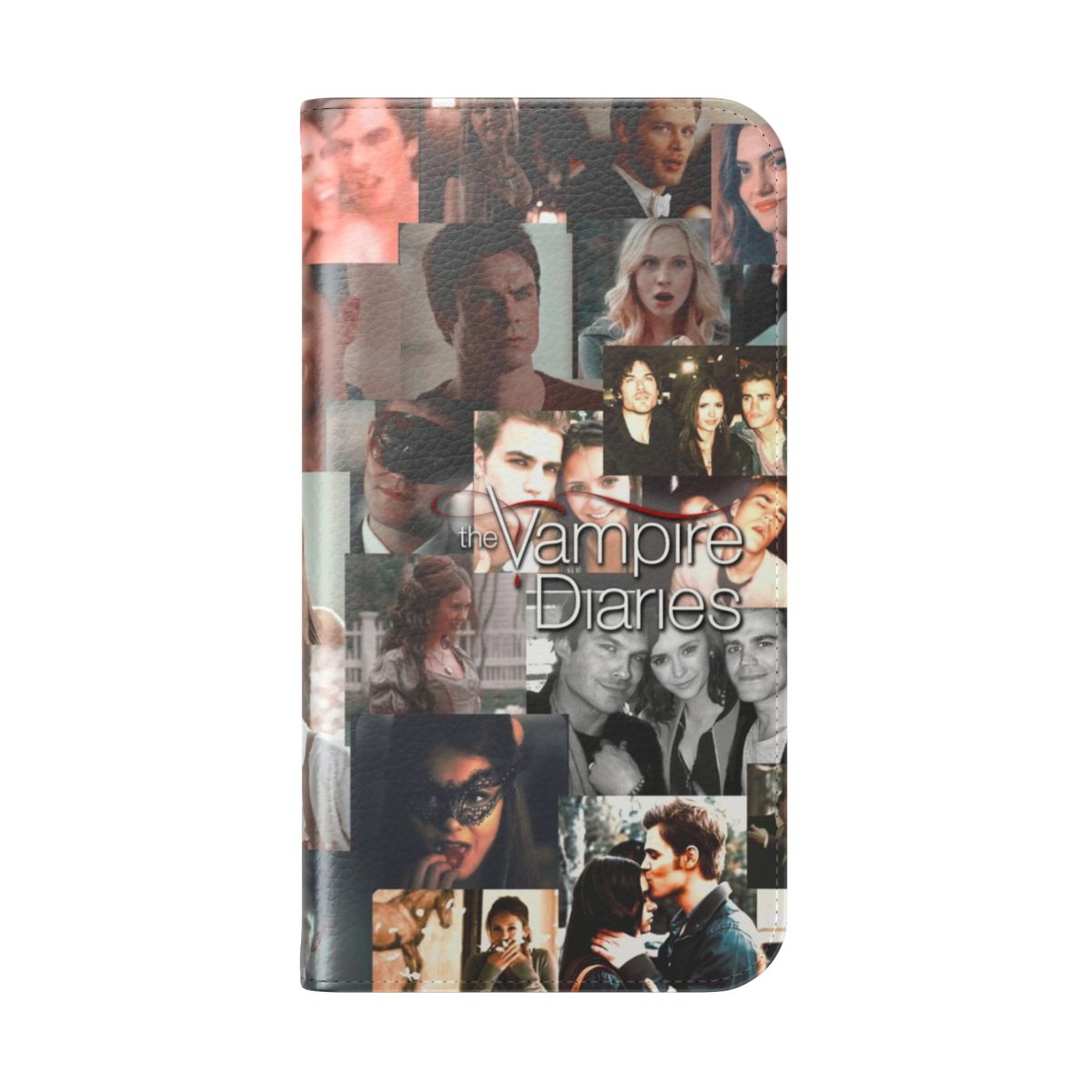 Custom phone case featuring a collage of The Vampire Diaries-inspired photos - Folded Back