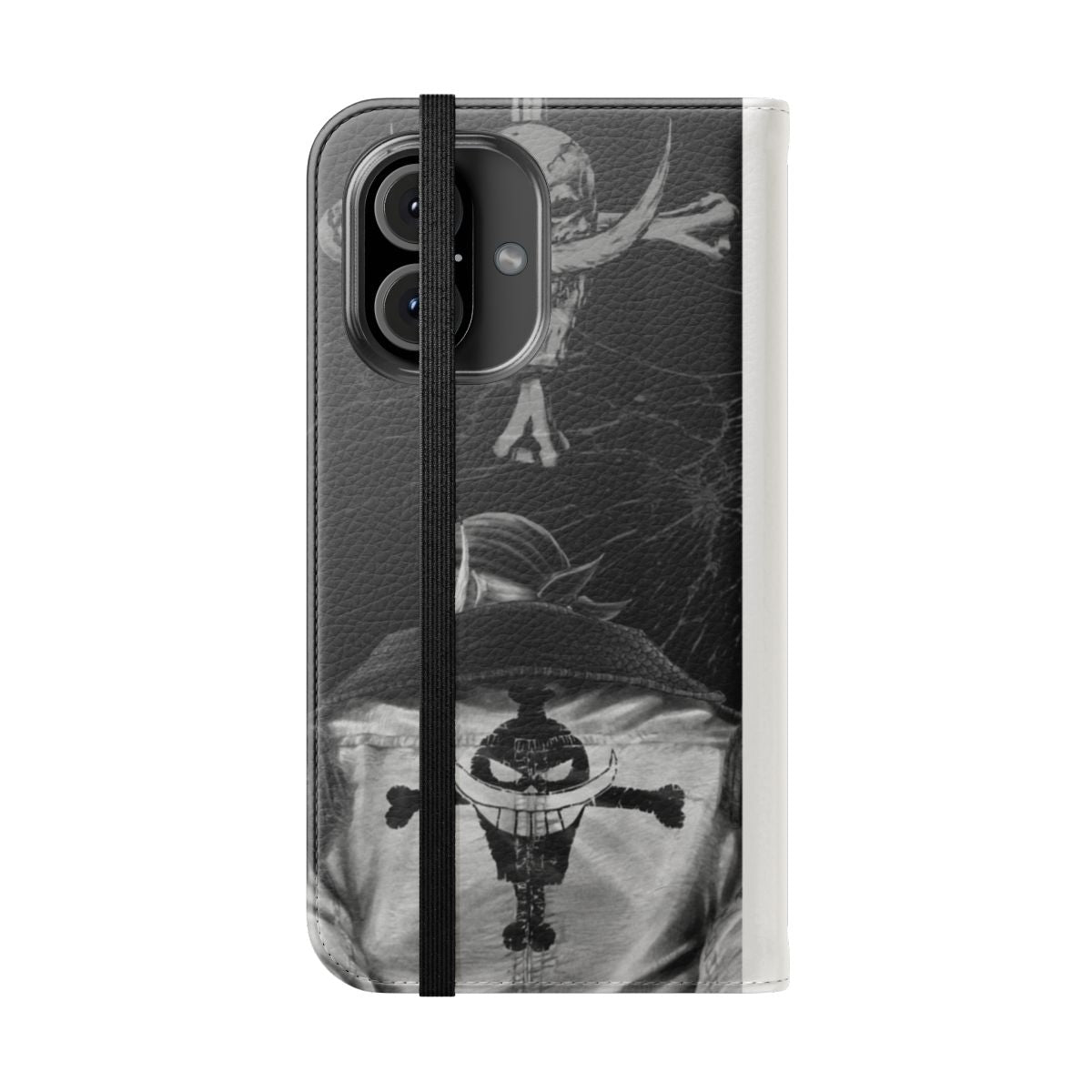 Whitebeard Flip Cover Phone Case - One Piece Anime Merchandise - Folded Front