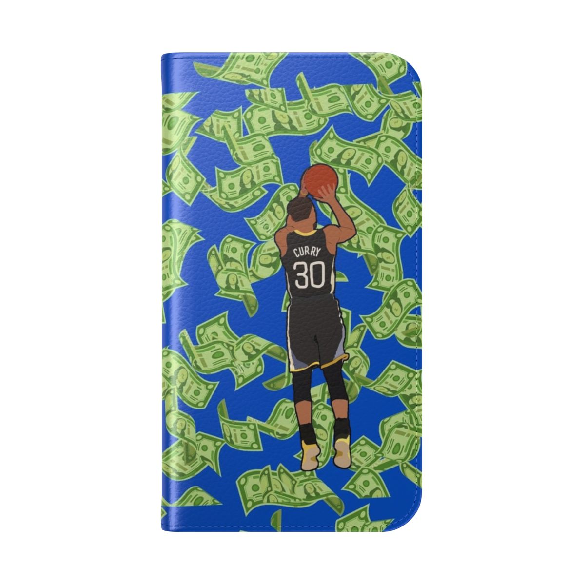 Curry-inspired flip cover phone case for basketball and sports fans - Folded Back