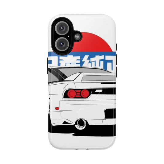 Magnetic tough phone case with a cloud design for Nissan Skyline and JDM cars