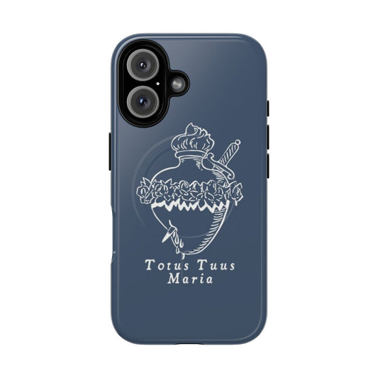 Magnetic tough phone case featuring the Totus Tuus Maria design