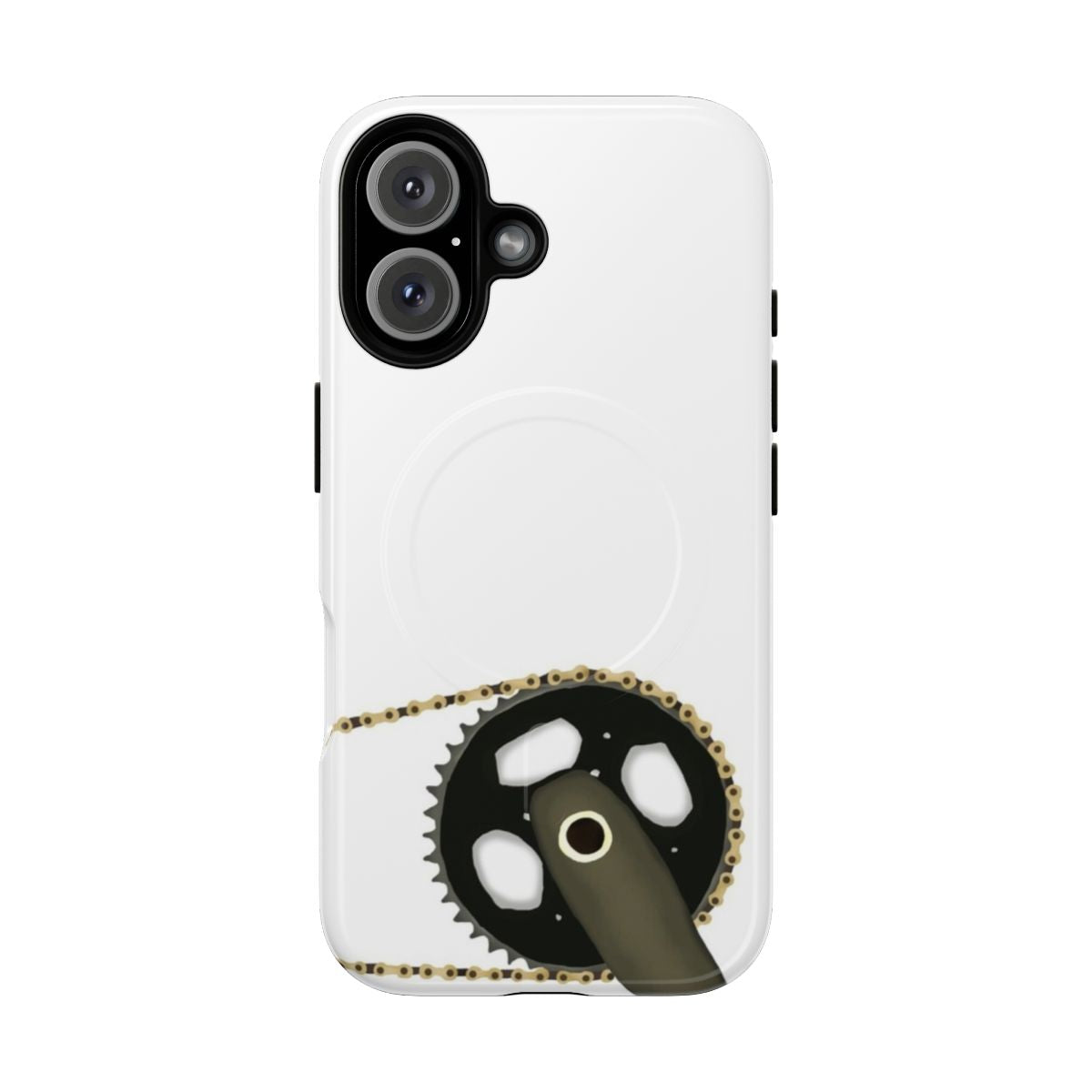 Bike chain-inspired magnetic and tough phone case