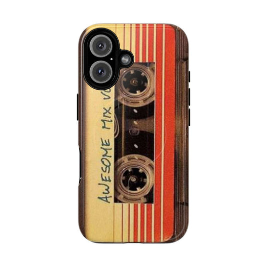 Retro awesome mix vol.1 inspired magnetic tough phone case