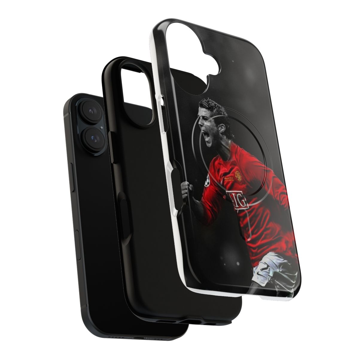 Stylish soccer phone case featuring Cristiano Ronaldo's iconic CR7 branding - Layers