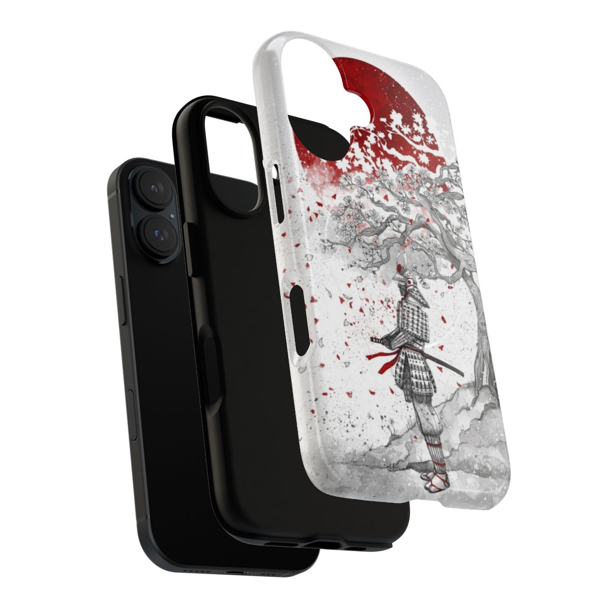 Kireji cutting word phone case with Japanese cultural imagery - Layers