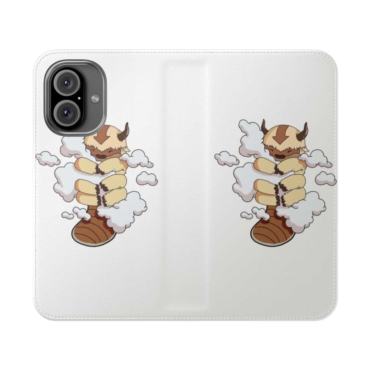 Appa, the beloved sky bison from Avatar: The Last Airbender, cuddling in the clouds on a phone case.