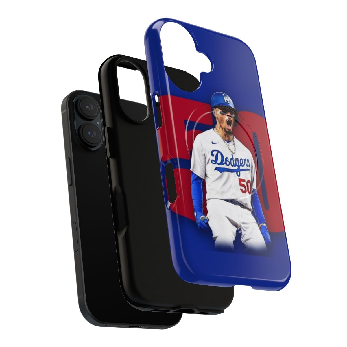 Mookie Betts inspired custom magnetic tough phone case - Layers