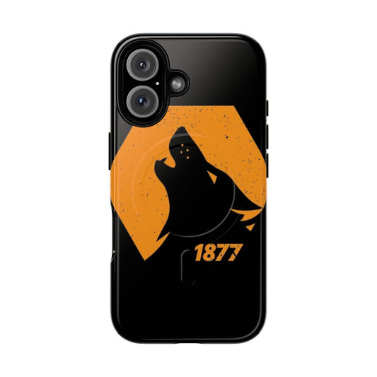 Magnetic tough phone case with Wolverhampton design