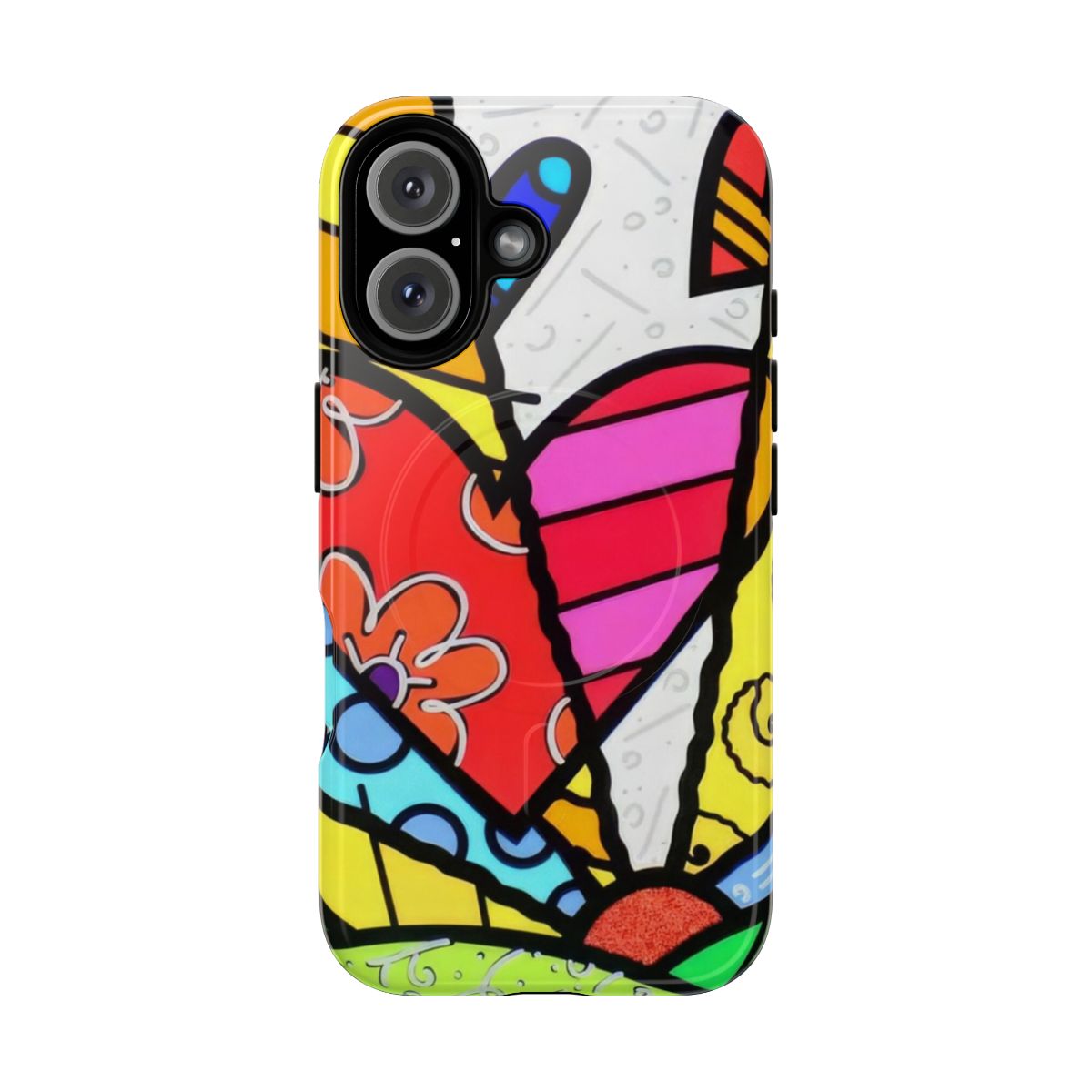 Vibrant, colorful, and contemporary art-inspired phone case