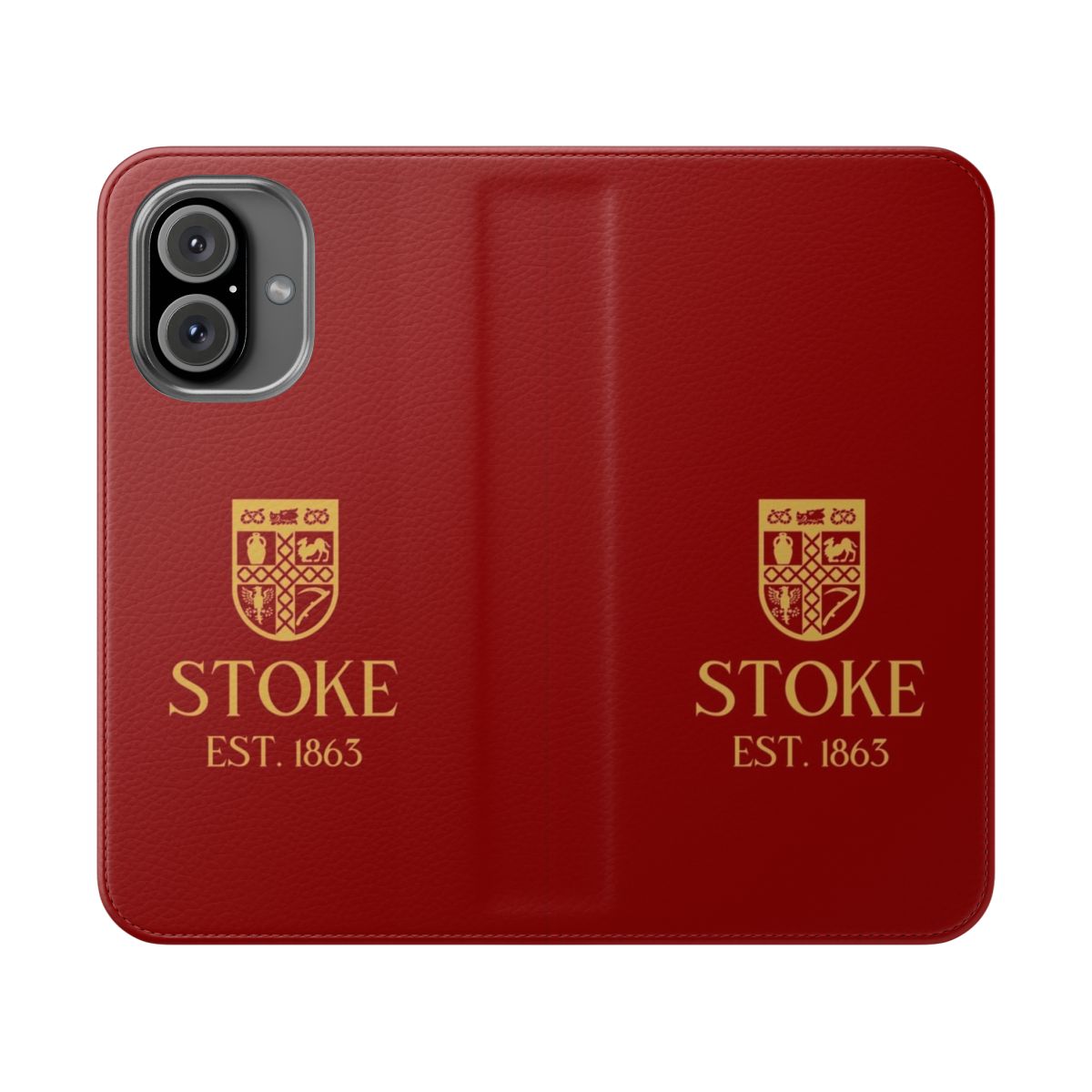 Gold Stoke City Flip Cover Phone Case