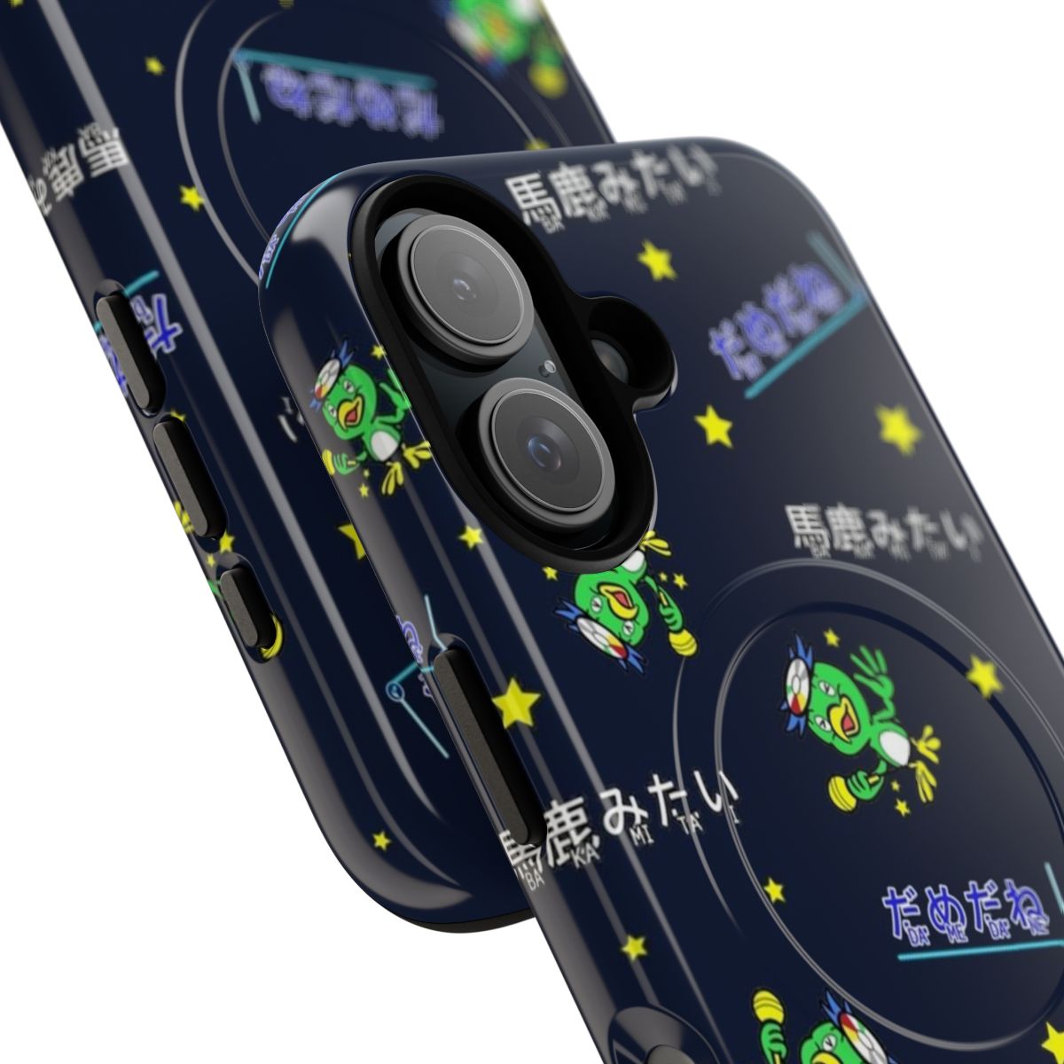 Yakuza-inspired Baka Mitai phone case featuring characters from the Yakuza video game series - Detail