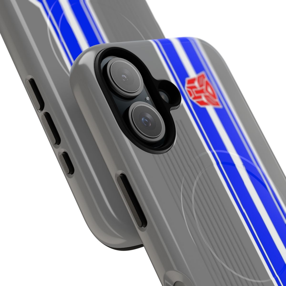 Magnetic tough phone case featuring Transformers-inspired design - Detail