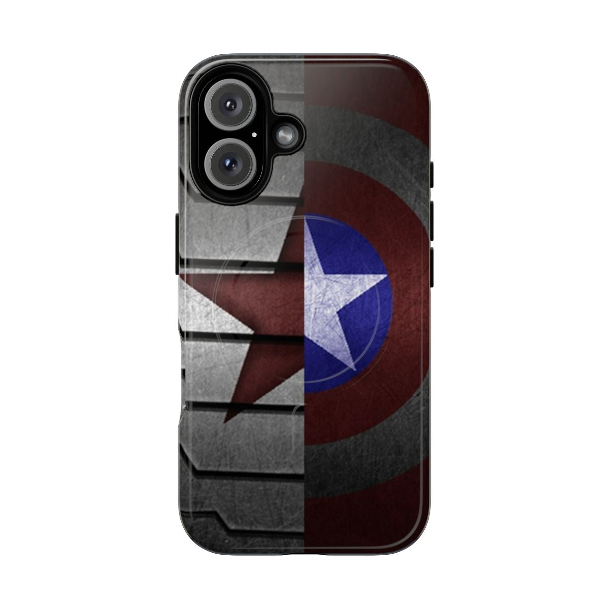 Magnetic tough phone case featuring the Winter Soldier character