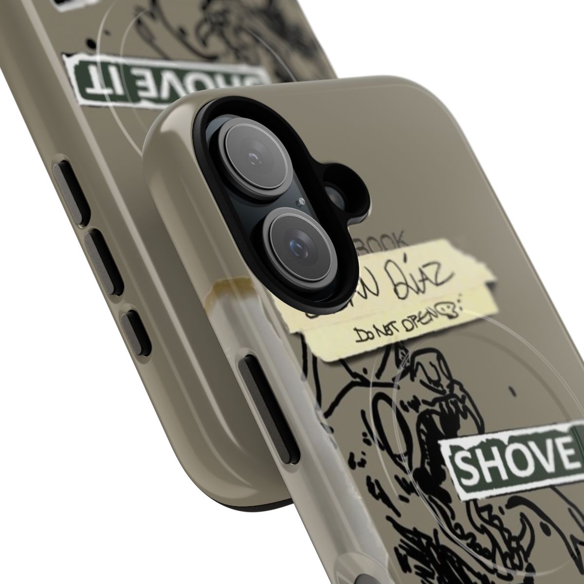 Magnetic phone case featuring artwork inspired by the characters and themes of Life is Strange 2 - Detail