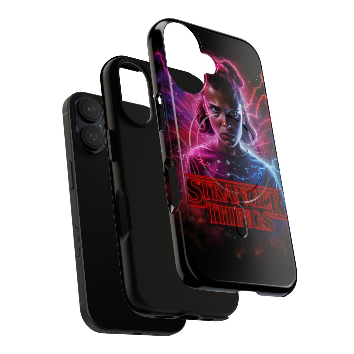 Eleven from Stranger Things inspired magnetic tough phone case - Layers