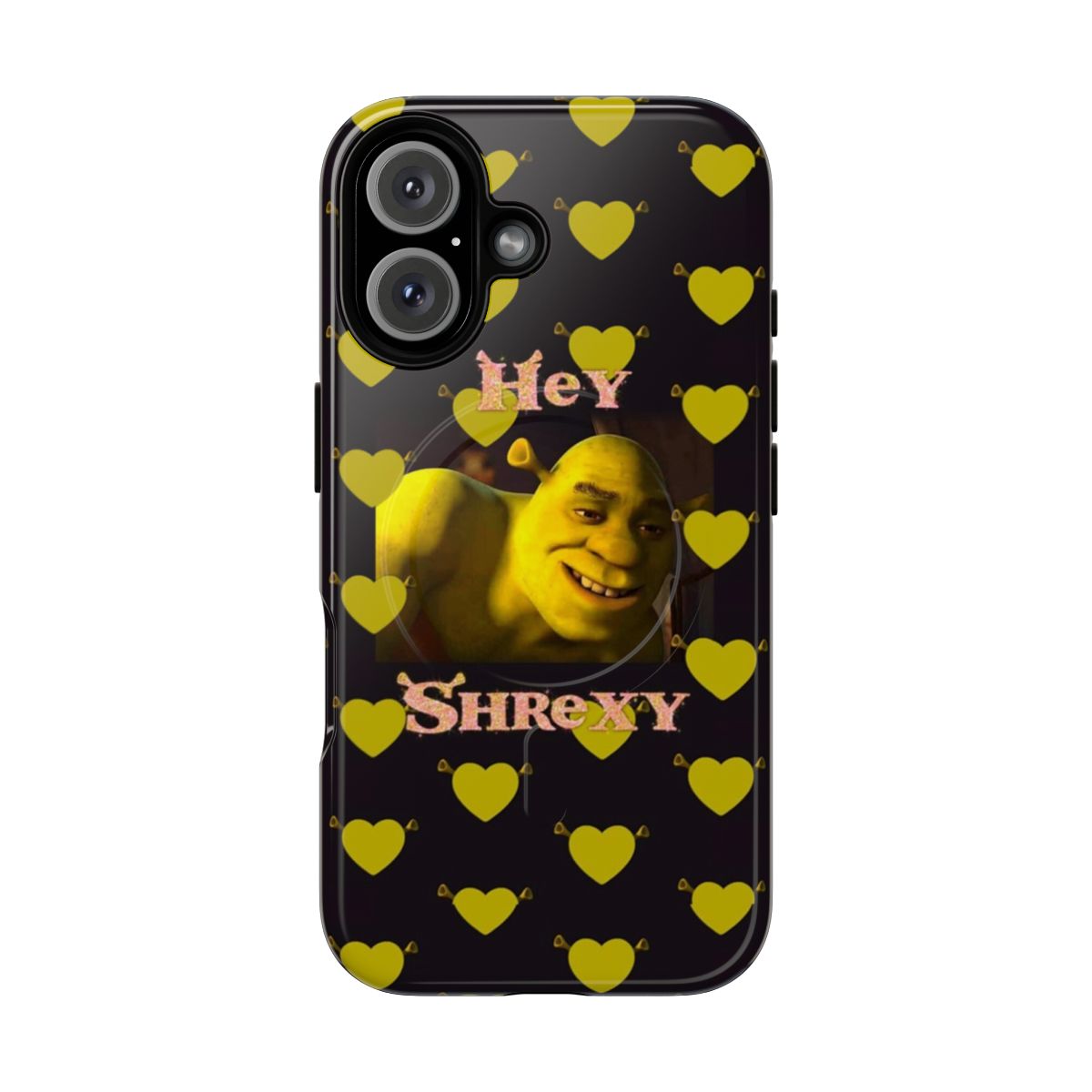 Cartoon-inspired magnetic tough phone case with Shrexy design