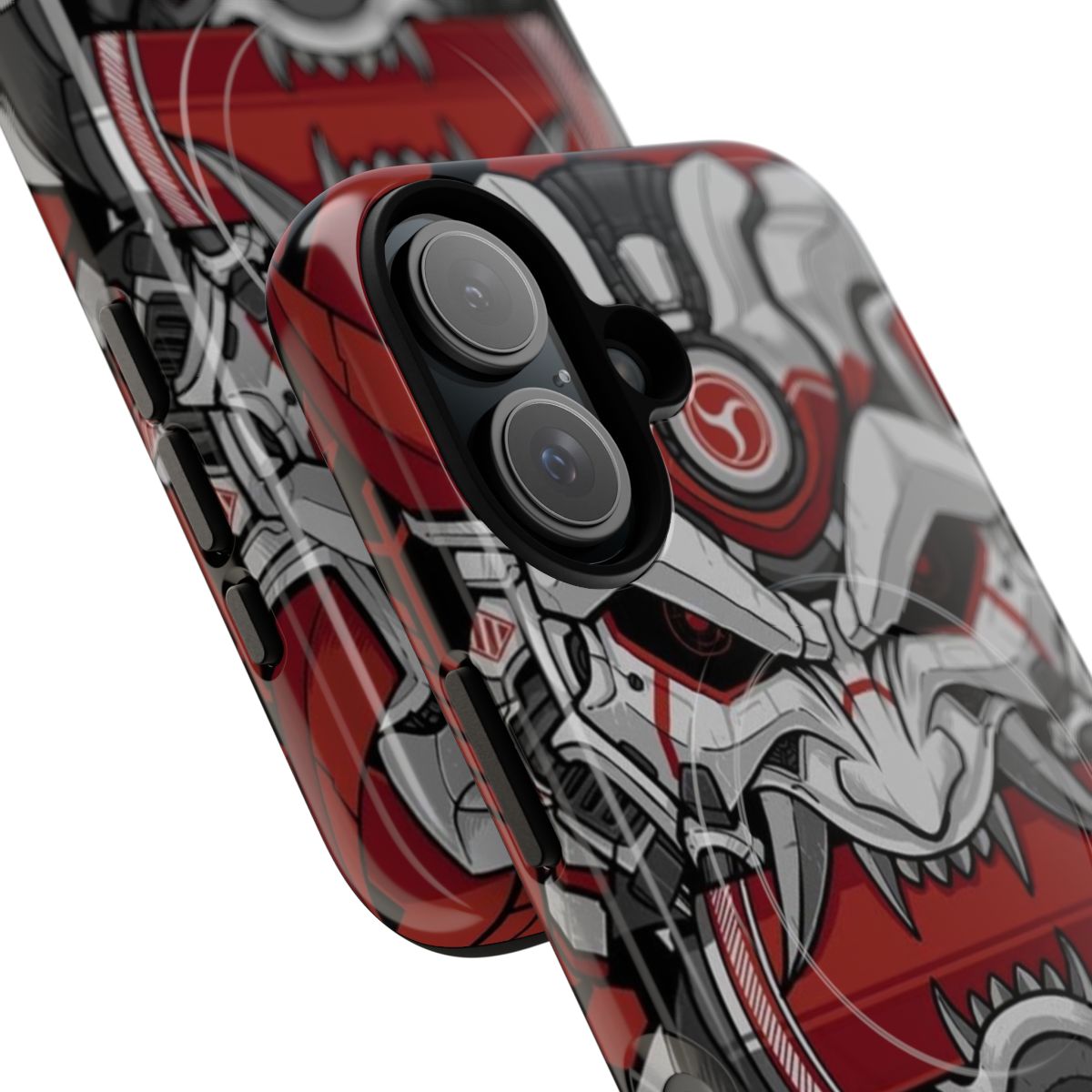 Samurai Hannya Style Magnetic Tough Phone Case - Detail