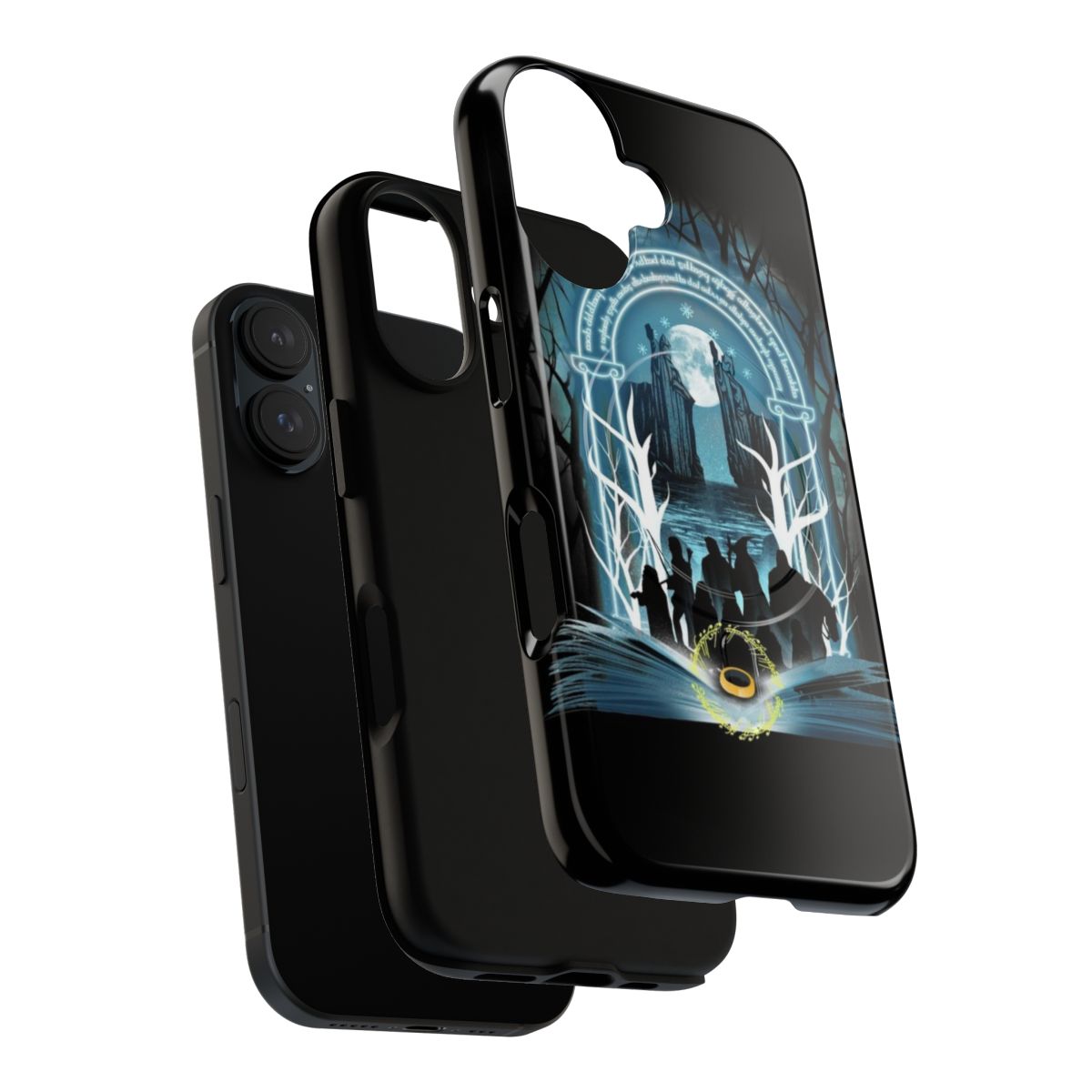 Magnetic tough phone case with fantasy book design - Layers