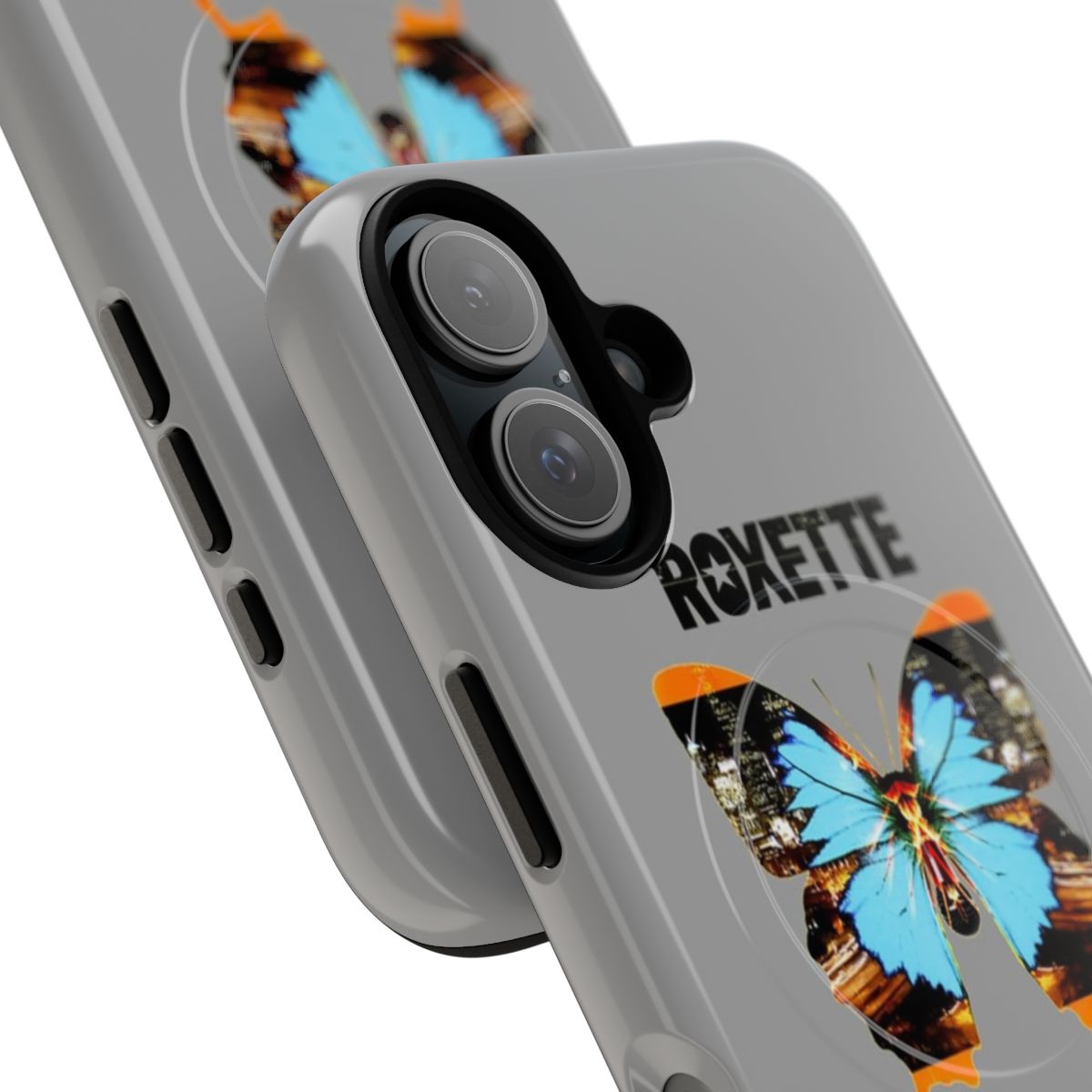 Roxette-themed magnetic tough phone case with 80s pop art design - Detail