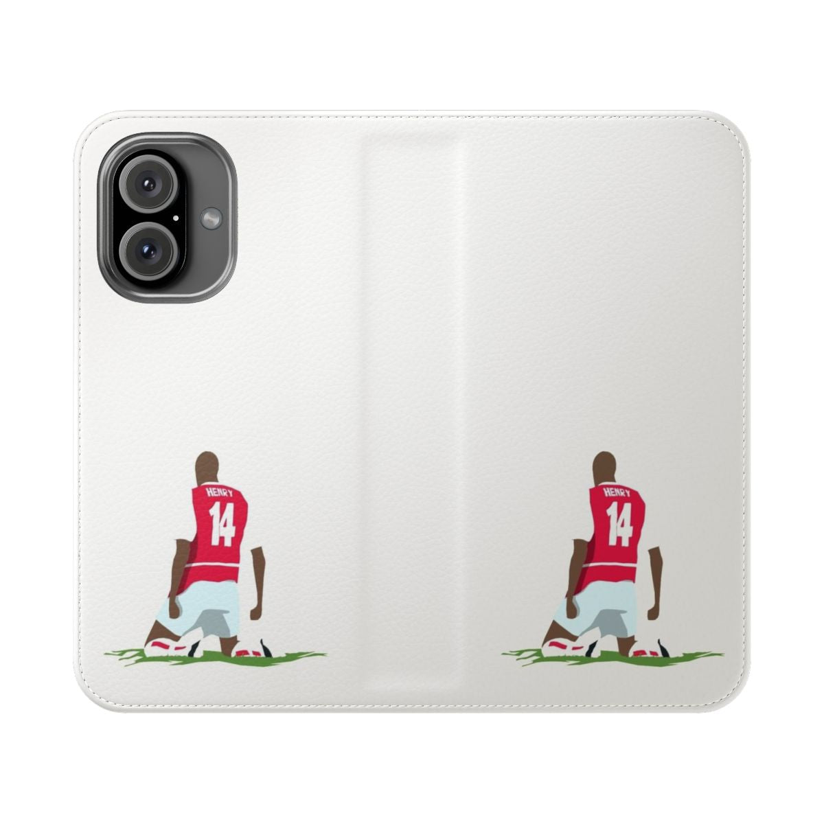 Flip phone case featuring Thierry Henry's iconic goal celebration at White Hart Lane