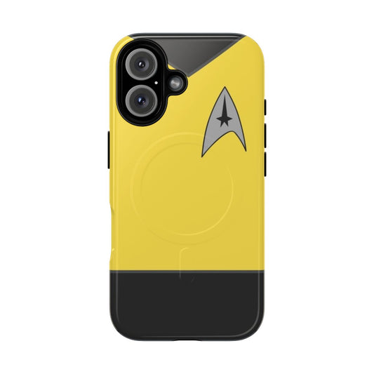 A durable and stylish phone case with a magnetic closure, inspired by the iconic Star Trek franchise.