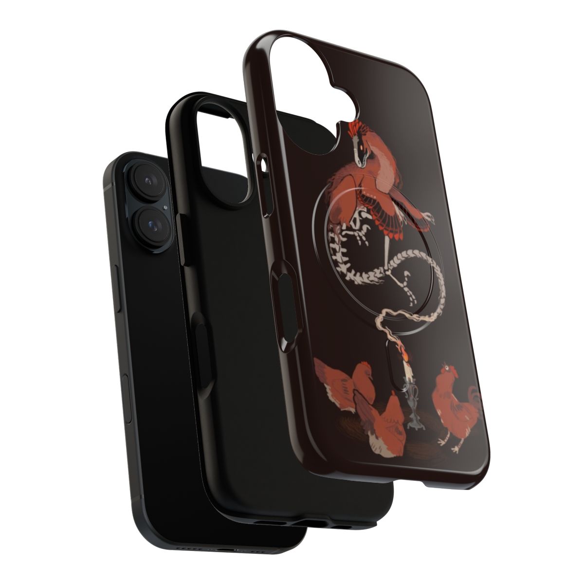 Seance-inspired magnetic tough phone case with paranormal and occult design elements - Layers