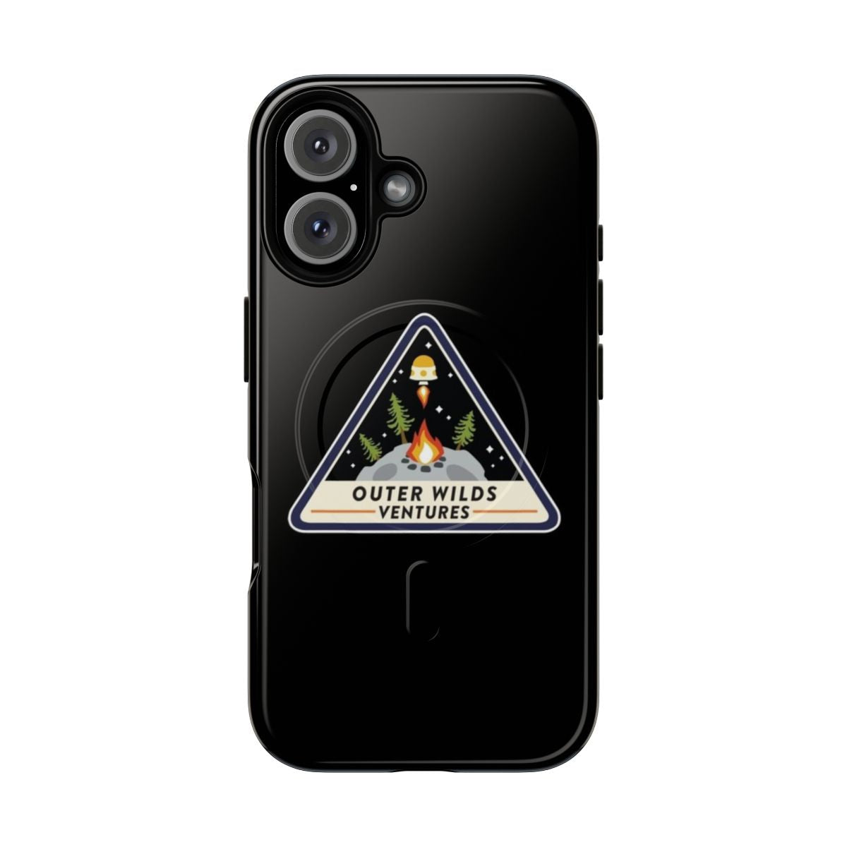 Durable phone case with Outer Wilds-inspired space and star design