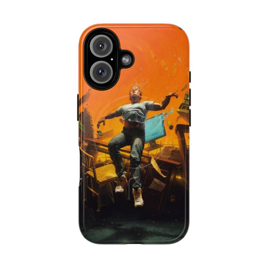 Tough, magnetic phone case featuring the album cover art of Logic's popular albums