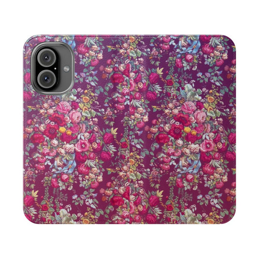 Vintage floral bouquet design on a phone case