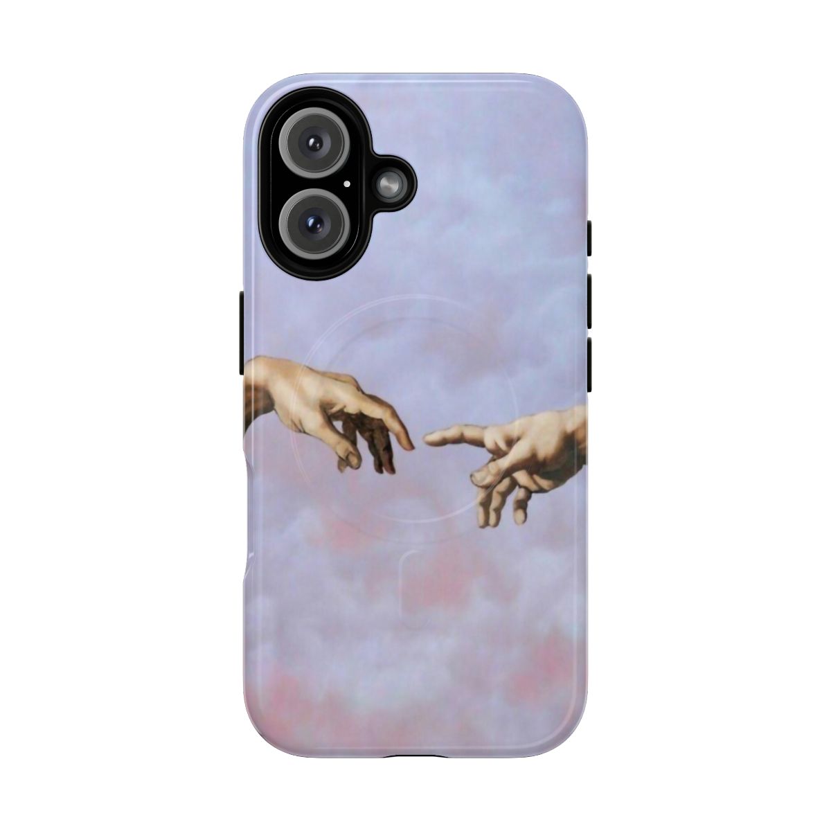 Michaelangelo-inspired vintage art design on a magnetic tough phone case