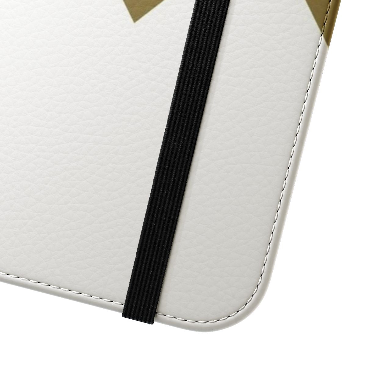 White Ranger-themed flip cover phone case with Power Rangers design - Close Up