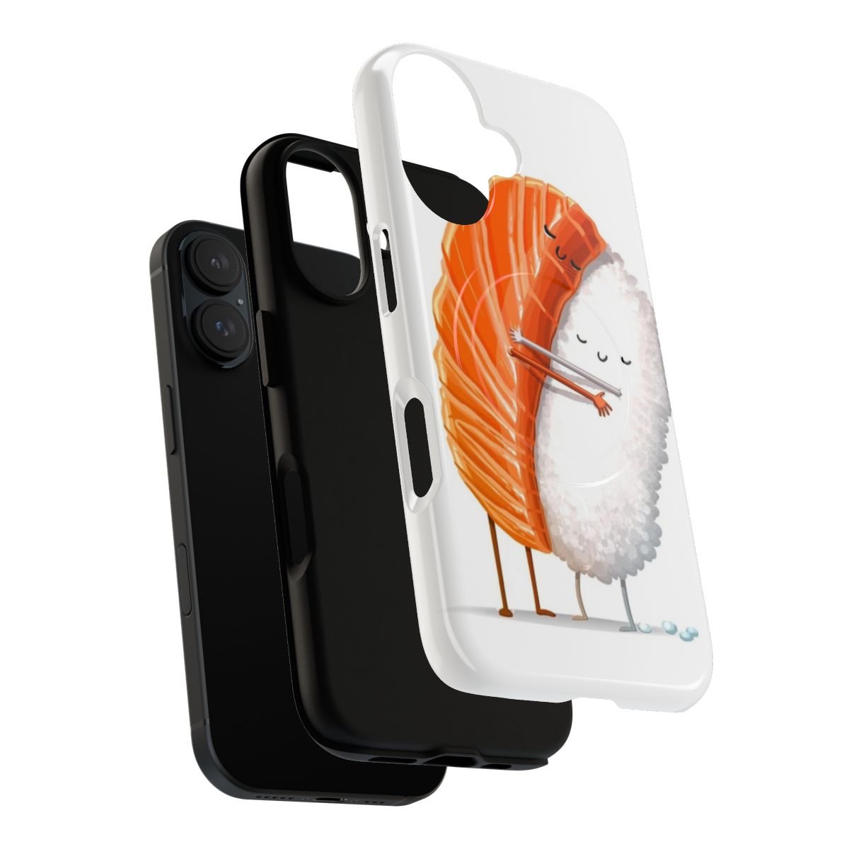 Sushi Hug Magnetic Tough Phone Case with Cute Sushi Design - Layers