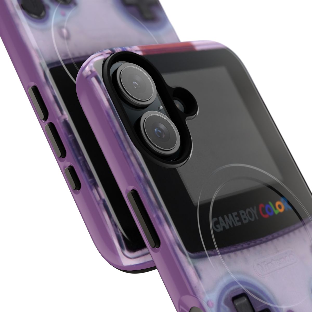 Vibrant and durable phone case inspired by the classic Game Boy Color handheld console - Detail